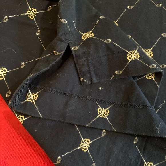 Brooks Brothers Country Club Men’s Polo Shirt Short Sleeve Navy w Gold Large - Picture 6 of 9